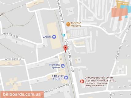 Билборд A в Днепр (Днепропетровск) 20-річчя Перемоги., 43д схема