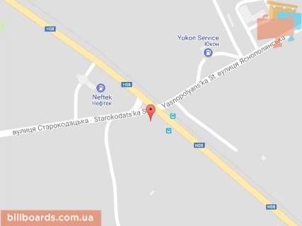 Білборд, Бігборд (Борд)  A у Дніпро (Дніпропетровськ), 6х3  вул.Аеропортівска - вул.Старокодакська, біля світлофора схема