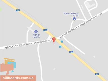 Билборд B в Днепр (Днепропетровск), 6х3  вул.Аеропортівска - вул.Старокодакська, біля світлофора схема