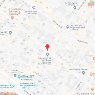 Бэклайт B в Днепр (Днепропетровск) Старокозацький вул. - вул. Воскресенська (Леніна) схема