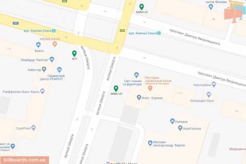 Scrolller, Scroll A in Dnipro (Dnipropetrovsk), 3.14х2.32  prosp. Dmitra Avornic'kogo - st. Smidta, ruh u bik nabereznoi, bila svitlofora - 169307 scheme