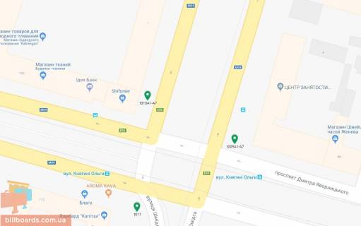 Скролер, Скрол A у Дніпро (Дніпропетровськ) Яворницького ін. (Кол. Маркса пр.) - Княгині Ольги (Горького) вул., 1 - 172473 схема