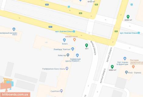 Скроллер A в Днепр (Днепропетровск), 3.14х2.32  просп. Дмитра Яворницького (Карла Маркса) - вул. Степана Бандери (Шмідта), рух у напрямку Центрального ринку "Озерка", біля світлофора - 169324 схема