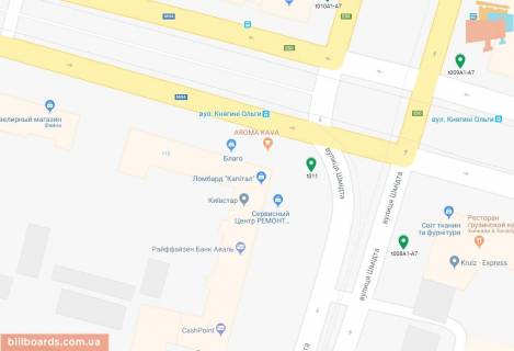 Скроллер A в Днепр (Днепропетровск), 3.14х2.32  просп. Дмитра Яворницького (Карла Маркса) - вул. Степана Бандери (Шмідта), рух у напрямку Центрального ринку "Озерка", біля світлофора - 169325 схема