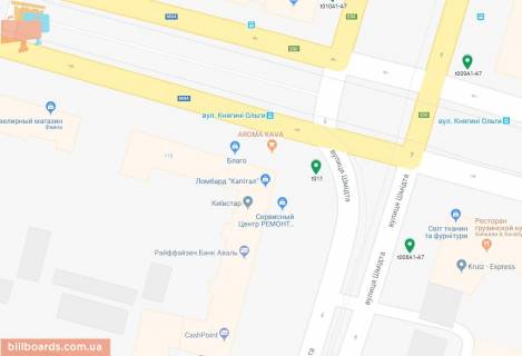 Скроллер A в Днепр (Днепропетровск), 3.14х2.32  просп. Дмитра Яворницького (Карла Маркса) - вул. Степана Бандери (Шмідта), рух у напрямку Центрального ринку "Озерка", біля світлофора - 169328 схема