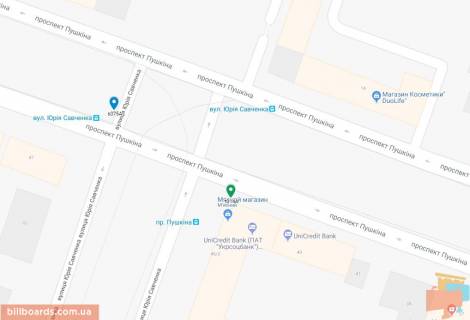 Беклайт A у Дніпро (Дніпропетровськ), 3.14х2.32  вул. Січових Стрільців, 21А, біля супермаркету "АТБ", біля світлофора схема