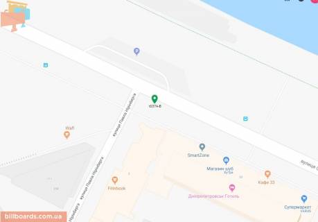 Бэклайт B в Днепр (Днепропетровск) Січеславська Набережна вул. (колиш. Набережна Леніна вул.) - Нірінберга вул. (колиш. Баумана вул.), 2 схема