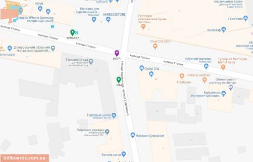 Scrolller, Scroll A in Dnipro (Dnipropetrovsk), 3.14х2.32  st. Harkivs'ka - st. Glinki, bila Apelacijnogo sudu, bila svitloforu - 169390 scheme