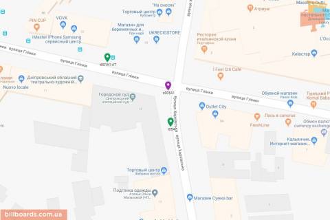 Scrolller, Scroll B in Dnipro (Dnipropetrovsk), 3.14х2.32  st. Harkivs'ka - st. Glinki, bila Apelacijnogo sudu, bila svitloforu - 229790 scheme