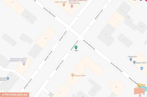 Scrolller, Scroll A in Dnipro (Dnipropetrovsk), 3.14х2.32  st. Gogola - st. Sevcenka, bila svitlofora - 169418 scheme