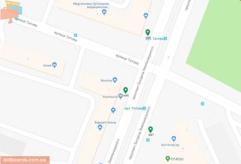 Scrolller, Scroll A in Dnipro (Dnipropetrovsk), 3.14х2.32  prosp. Bogdana Hmel'nic'kogo - st. Titova, bud. No1, bila svitloforu - 169468 scheme