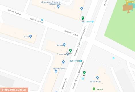 Scrolller, Scroll A in Dnipro (Dnipropetrovsk), 3.14х2.32  prosp. Bogdana Hmel'nic'kogo - st. Titova, bud. No2, bila svitloforu - 169474 scheme