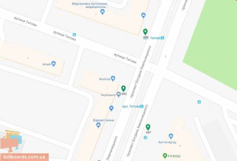 Scrolller, Scroll A in Dnipro (Dnipropetrovsk), 3.14х2.32  prosp. Bogdana Hmel'nic'kogo - st. Titova, bud. No2, bila svitloforu - 169476 scheme
