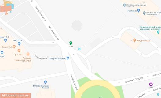 Скроллер A в Днепр (Днепропетровск), 3.14х2.32  просп. Науки (Гагаріна), навпроти ТРЦ ДАФІ, біля ресторану МАКДОНАЛЬДС, біля світлофора - 169480 схема