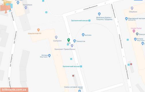 Scrolller, Scroll A in Dnipro (Dnipropetrovsk), 3.14х2.32  pl. Vokzal'na, 1, kinceva zupinka tramvau No1 - 169506 scheme