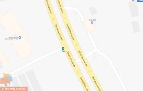Билборд A в Днепр (Днепропетровск) Запорізьке шосе, 28 схема