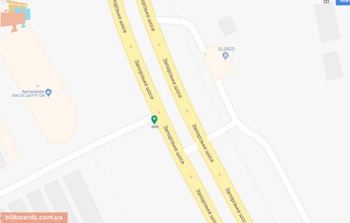 Билборд B в Днепр (Днепропетровск) Запорізьке шосе, 28 схема