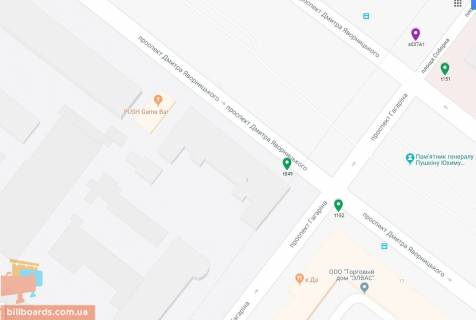 Scrolller, Scroll A in Dnipro (Dnipropetrovsk), 3.14х2.32  prosp. Dmitra Avornic'kogo - prosp. Nauky, ruh u bik nabereznoi pered pehrestam na svitlofori - 169360 scheme