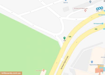 Скроллер A в Днепр (Днепропетровск), 3.14х2.32  128-ї Бригади Тероборони вул. (Курчатова) в районі автовокзалу - 169384 схема