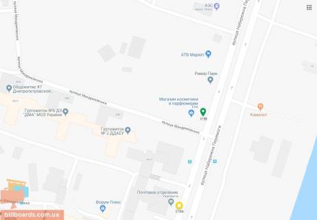 Скроллер A в Днепр (Днепропетровск) Набережна Перемоги вул., 44 - 172726 схема