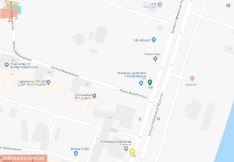 Скроллер A в Днепр (Днепропетровск) Набережна Перемоги вул., 44 - 172732 схема