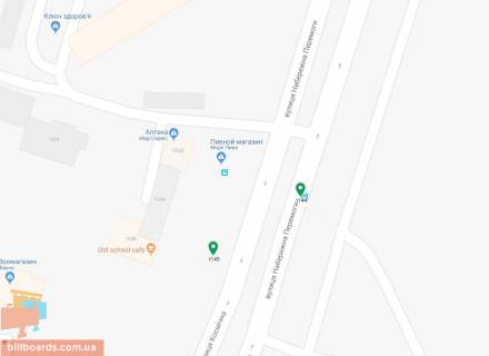 Бэклайт B в Днепр (Днепропетровск) Набережна Перемоги вул., 102Д схема