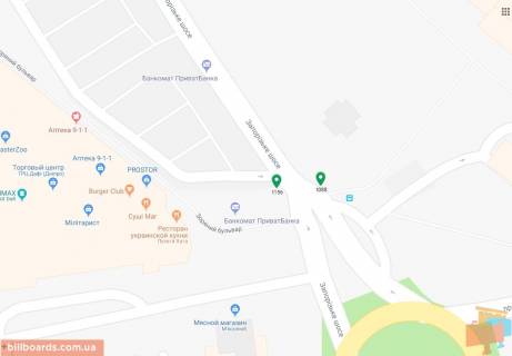 Скроллер A в Днепр (Днепропетровск), 3.14х2.32  Запорізьке шосе, в районі буд. 4, біля ТРЦ "Дафі", на світлофорі - 169630 схема