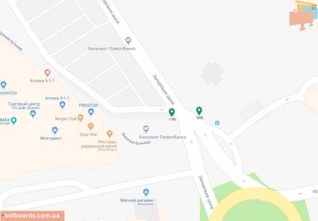 Скролер, Скрол A у Дніпро (Дніпропетровськ), 3.14х2.32  Запорізьке шосе, в районі буд. 4, біля ТРЦ "Дафі", на світлофорі - 169631 схема