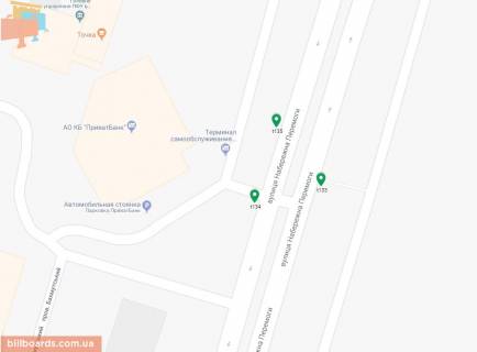 Скроллер A в Днепр (Днепропетровск) Набережна Перемоги вул., 30, навпроти - 180748 схема