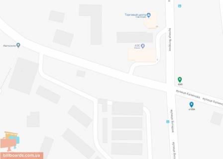 Билборд B в Днепр (Днепропетровск) Калинова вул., 102 - Янтарна вул., 69Д схема