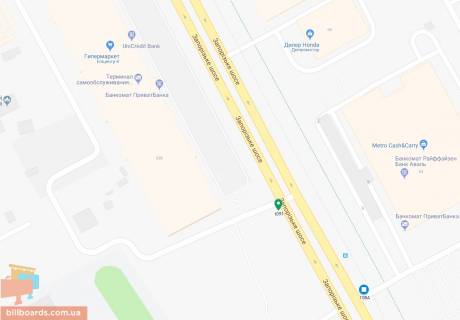 Призма A в Днепр (Днепропетровск) Запорізьке шосе, 62К - 180639 схема