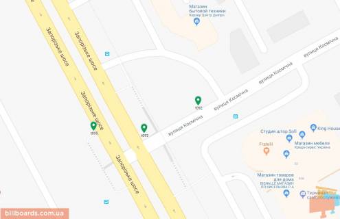 Призматрон, Призма A у Дніпро (Дніпропетровськ) Запорізьке шосе - Космічна вул. - 180642 схема