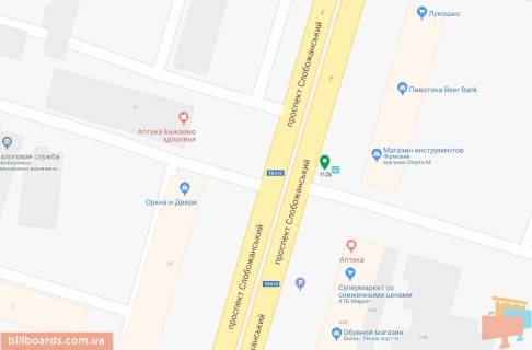 Скроллер A в Днепр (Днепропетровск), 3.14х2.32  просп. Слобожанський, 68/Б, біля  ТЦ "Океан", на світлофорі - 181555 схема