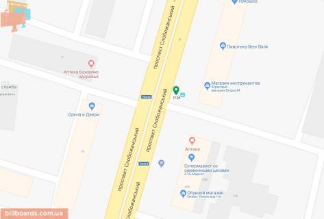 Скроллер A в Днепр (Днепропетровск), 3.14х2.32  Слобожанський (Газети Правда) пр.), 68/Б, біля  ТЦ "Океан", на світлофорі - 181557 схема