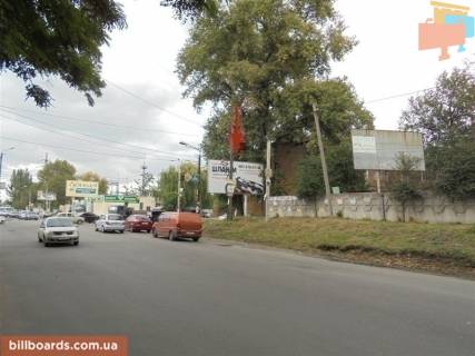 Билборд A в Днепр (Днепропетровск) Павлова вул. - Белелюбського вул. (колиш. Червонозаводська вул.), на світлофорі, до Заводська Набережна вул. фото 1