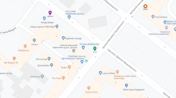 Scrolller, Scroll A in Dnipro (Dnipropetrovsk), 3.14х2.32  prosp. Dmitra Avornic'kogo - st. Mihajla Grusevs'kogo, na svitlofori, ruh z centru vgoru v napramku prosp. B.Hmel'nic'kogo - 181506 scheme