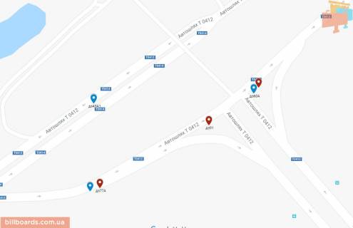 Билборд A в Каменское (Днепродзержинск), 6х3  в'їзд на л/б міст з боку лівого берегу схема