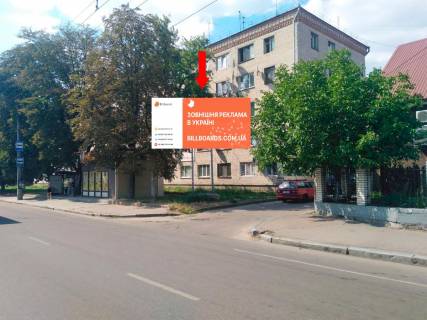 Билборд A в Житомире, 3x6  Грушевського вул. (кол. Котовського вул.), 35 / Князів Острозьких (Шелушкова) вул., в центр фото 1