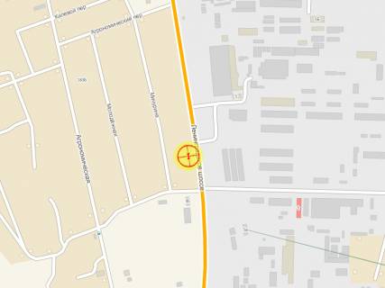 Билборд + в Одессе, 3x6  Київське шосе (Ленінградське шосе) - Новомосковська дор. (Чигиринська вул.), 5 схема