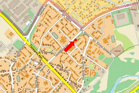 Билборд A в Ивано-Франковске Тролейбусна вул., 12, біля аптеки, з центру схема