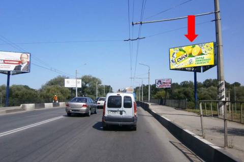 Билборд A в Ивано-Франковске Галицька вул. / Надрічна вул., з центру фото 1