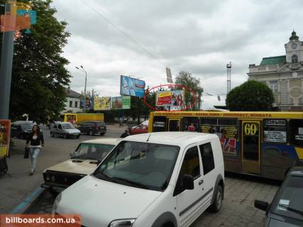 Билборд A в Ивано-Франковске Привокзальна пл. - Грюнвальдська вул., правий фото 1