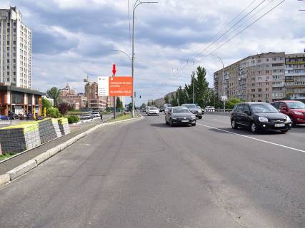 Билборд B в Киеве, 3x6  Володимира Івасюка пр. (колиш. пр. Героїв Сталінграда) 12-А, біля супермаркету "Сільпо", в бік просп. Степана Бандери (Московський) фото 1