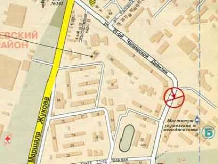 Билборд + в Одессе, 3x6  Корольова вул., 3 - Інглезі вул. (колиш. 25-Чапаєвської дивізії вул.) схема