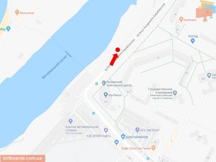 Билборд B в Харькове Барабашова вул., 38 навпроти, в сторону Нескорених вул. (колиш. Героїв Праці вул.) схема