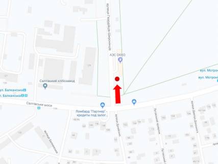 Билборд A в Харькове Гвардійців Широнінців вул., / Салтівське шосе, в сторону від Салтівського шосе схема