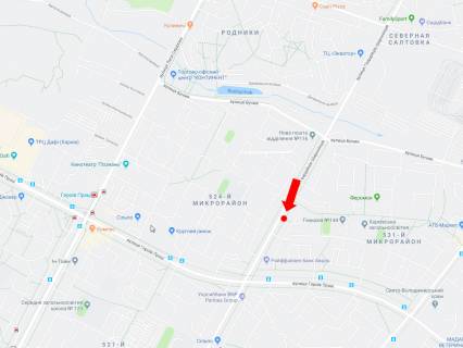 Билборд B в Харькове Гвардійців Широнінців вул., 54, в центр схема