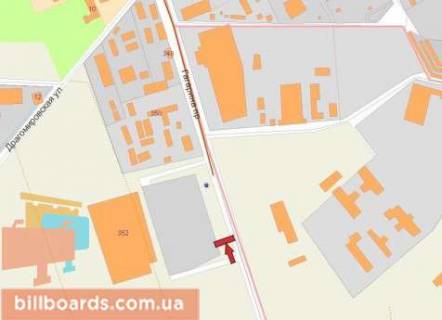 Билборд  в Харькове Гагарина пр., 352 схема