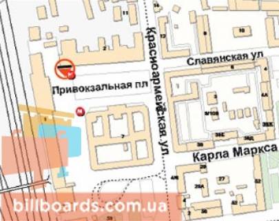 Призма A в Харькове Привокзальна пл., ст. м. Вокзальна (кол. Південний вокзал), права - 155116 схема