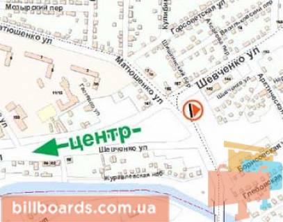 Billboard B in Kharkiv Mojseivs'ka st. / Sevcenko st. s / m. "Rost", z centru scheme